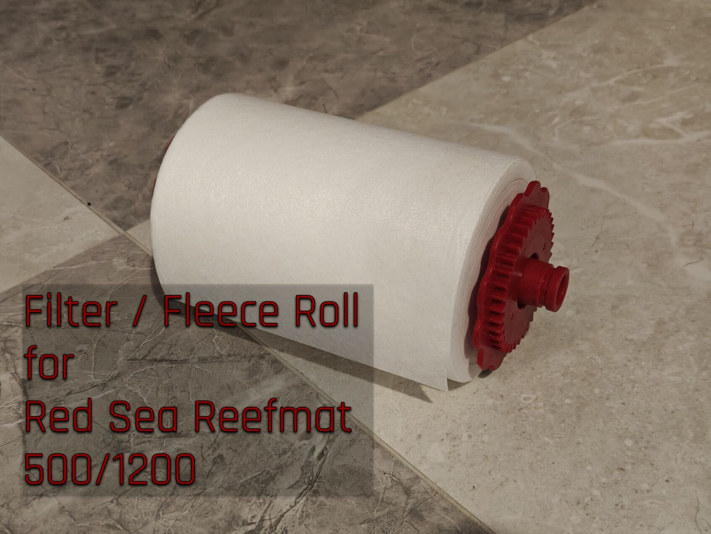 Premium fleece roll compatible with Red Sea ReefMat 1200 and 500, designed for superior aquarium filtration and crystal-clear water quality