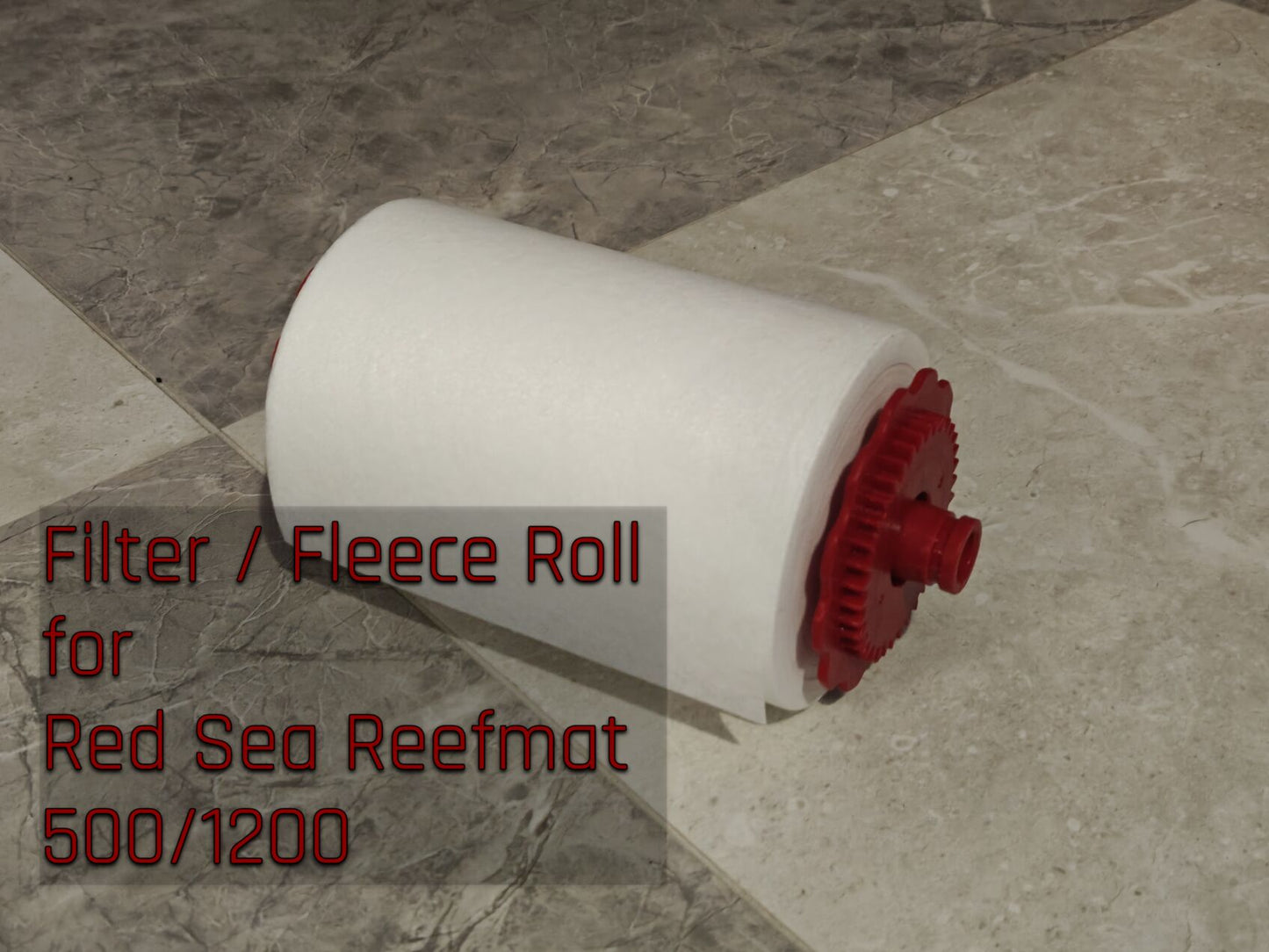 Premium fleece roll compatible with Red Sea ReefMat 1200 and 500, designed for superior aquarium filtration and crystal-clear water quality