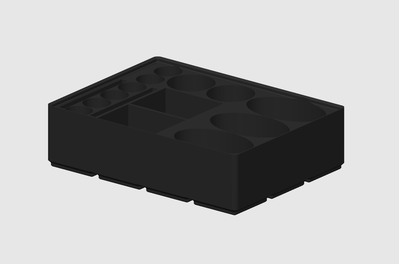 Image of the Hanna Checker & Reagent Organiser - Ultimate Testing Kit Holder. A sleek, durable organizer for reef enthusiasts, designed to hold up to three Hanna Checkers, reagents, and manuals. Perfect for maintaining a tidy and efficient workspace