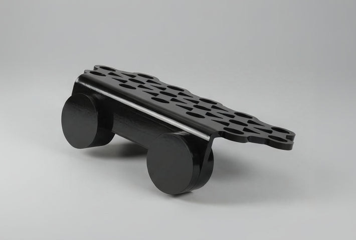 “16 hole magnetic coral frag rack mounted in reef aquarium, fits up to 20mm glass”