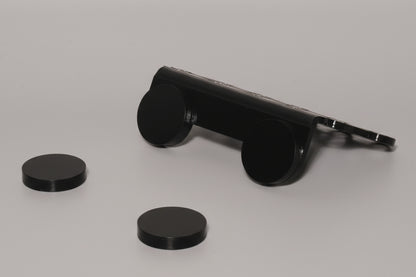 “16 hole magnetic coral frag rack mounted in reef aquarium, fits up to 20mm glass”