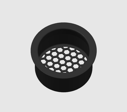 4-inch replacement filter sock PETG filter floss cup compatible with Waterbox aquarium filtration system.