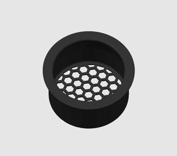 4-inch replacement filter sock PETG filter floss cup compatible with Waterbox aquarium filtration system.