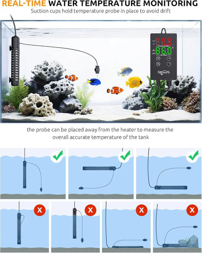 Seaoura SR-317 Submersible Aquarium Heater 300W-800W