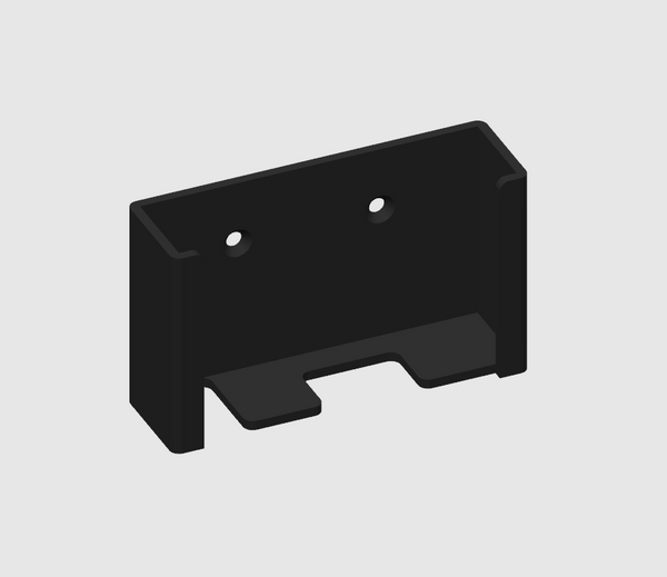 3D printed mounting bracket for Tunze 5017 controller – custom holder designed for secure attachment to aquarium stands or cabinets.