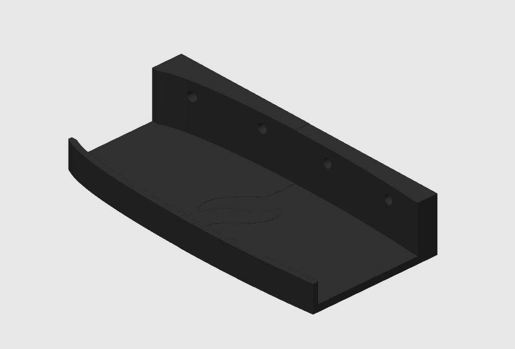 Neptune Trident water analyzer mounted on a black wall bracket, ideal for organized aquarium setups
