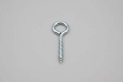Steel Screw Eye Hooks Zinc-Plated 6mm x 80mm - Durable & Rust-Resistant