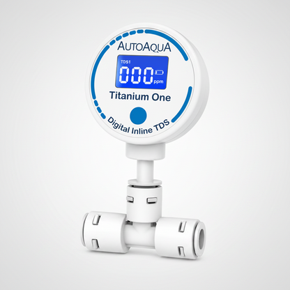 AutoAqua Titanium One TDS-100 – Digital Inline TDS Meter for RO/DI Systems