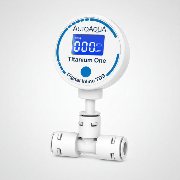AutoAqua Titanium One TDS-100 – Digital Inline TDS Meter for RO/DI Systems