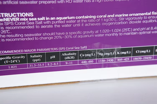 SPS Coral Reef Sea Salt - 20KG - ONLY BUY 1 PER ORDER